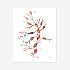 Lymphatic System Abstract Anatomy Print Lymph Nodes Endocrinology Medical Illustration Medicine Clinic Wall Decor