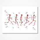 Running Phases Anatomy Print Running Stages Print Skeletal System Poster Running Biometrics Medical Illustration