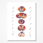 Spinal Cord Cross Section Anatomy Art Print Physiotherapy Medical Clinic Wall Decor
