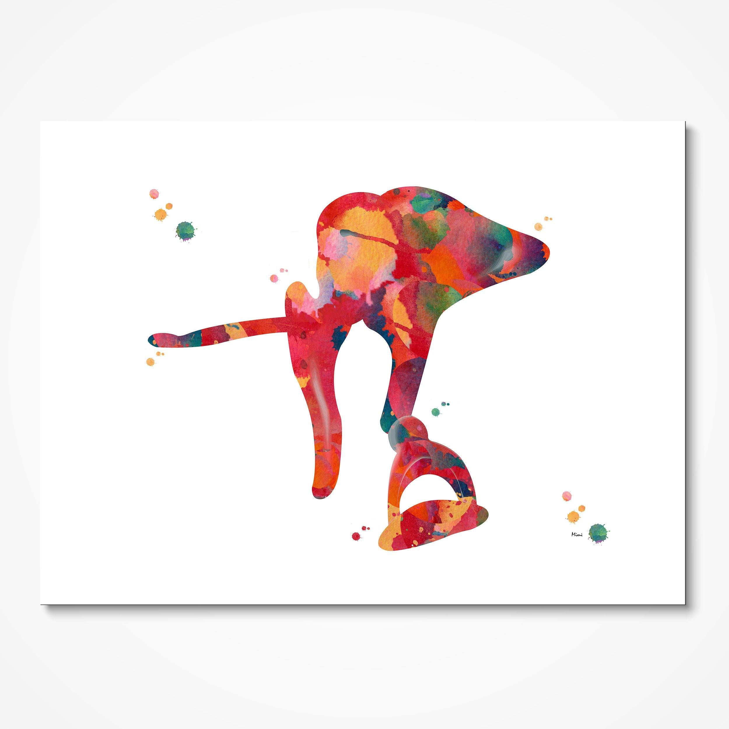 Ear Ossicles watercolor art print for audiology clinic wall decor