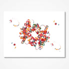 Hemoglobin & Heme Group watercolor art print for hematology lab wall decor