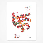 Myoglobin Protein watercolor art print for biochemistry lab wall decor